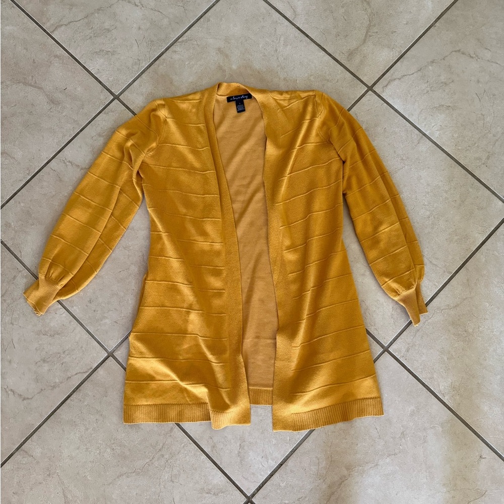A Love Story Mustard Cardigan
